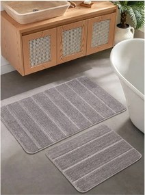 Set di tappetini per il bagno grigi 2 pz 50x80 cm Yeni Cizgli – Foutastic