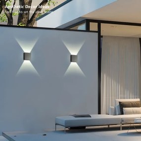 Brilagi - Applique da esterno DOUBLERAY LED/4W/230V, antracite, IP65