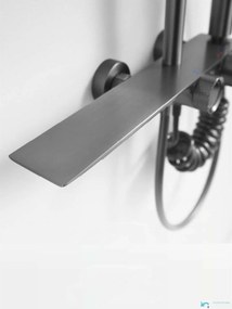 Sistema doccia esterno SH1857 termostatico con sensore, bocca girevole a 360° e più finiture — Sì