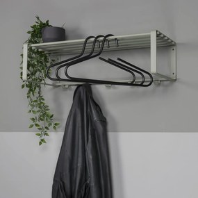 Attaccapanni da parete verde polveroso in metallo con scaffale 70 cm Rex – Spinder Design