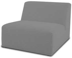 Modulo divano grigio in tessuto bouclé (parte centrale) Roxy - Scandic