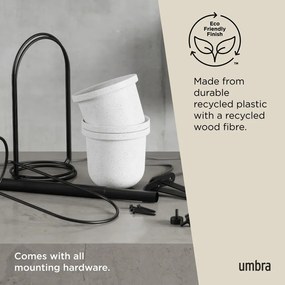 Set di coprivaso in plastica per erbe aromatiche/da appendere/parete 5 pz ø 7,5 cm Triflora – Umbra