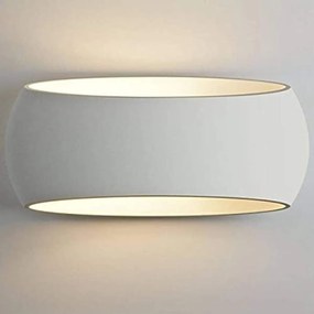 Applique in Gesso Pitturabile con base E27 da parete