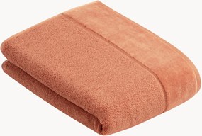Asciugamano in cotone con bordino in velluto Pure