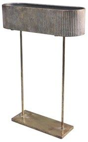 Decorazione VASCHETTA OVALE C/PIEDISTALLO 55X18,3H78 in ceramica  H