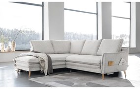 Divano letto angolare beige (angolo sinistro) Charming Charlie - Miuform