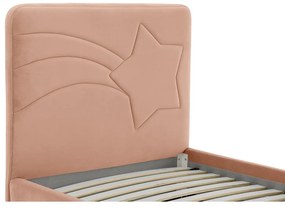 Letto rosa per bambini con contenitore 120x200 cm Star - Scandic