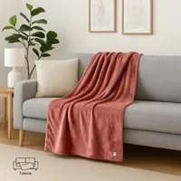 Coperta singola 160x200 cm ruggine Flannel