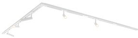 Sistema di illuminazione a binario moderno con 5 faretti bianco monofase GU10 35mm - Iconic Jeana Luxe