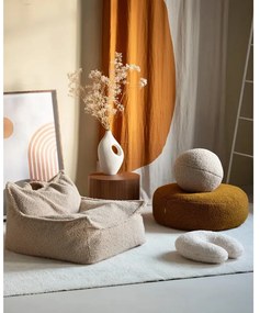 Cuscino per divano da bambini color crema con rivestimento in bouclé U – Wigiwama