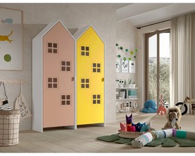 Armadio per bambini giallo-rosa 115x171,5 cm CASAMI BRUGES - Vipack