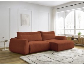 Divano angolare arancione Aden – Bobochic Paris