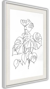 Poster  Bouquet of Leaves  Cornice Quadri Cornice nera con pass-partout, Larghezza x Altezza Home decor 30x45