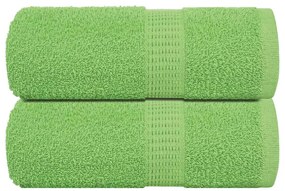 Asciugamani Per Sapone 2 Pz Verde Mela 30x30 Cm 360 G/m² Cotone /