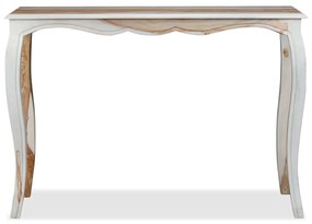 Tavolo Consolle in Legno Massello di Sheesham 110x40x76 cm
