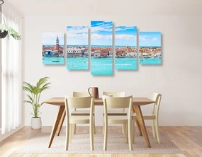 Quadri 5 pezzi – Vista su Venezia