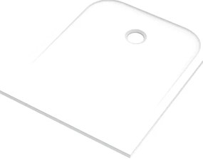Piatto doccia SENSEA in carbonato di calcio Easy V2 bianco L 80 x L 100 x H 2.5 cm opaco