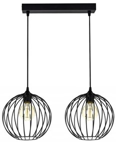 Lampadario a sospensione con filo MATT 2xE27/60W/230V