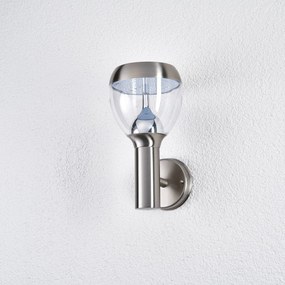 Lindby Etta - applique LED da esterni in acciaio inox