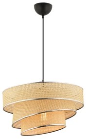 Lampadario a sospensione su cavo COUPER 1xE27/60W/230V beige/cromo lucido