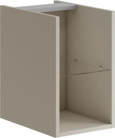 Base laterale a giorno Opera laccato opaco sabbia L30 H50 P45,5 cm
