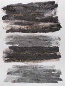 Dipinto su tela Linee ne-grigie, nero 90 x 120 cm