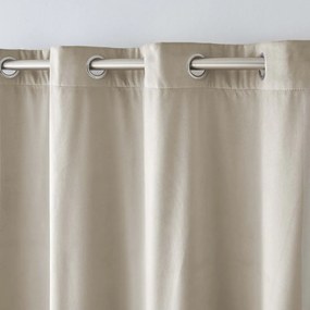 Tenda termoisolante beige in velluto 140x260 cm Polarchic – douceur d'intérieur