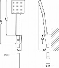 Mexen R-45 set doccia puntuale, dorato - 785455052-50