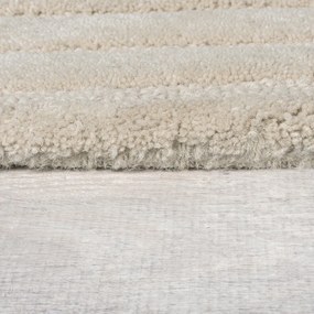 Tappeto rotondo color crema in lana tessuto a mano ø 160 cm Mesmerise Natural - Flair Rugs