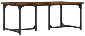 Tavolino da Salotto Rovere Fumo 90x50x35 cm Legno Multistrato