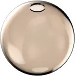 Mapa single solo vetro sfera d.10cm ambra