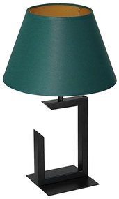 Lampada da tavolo 1xE27/60W/230V 45 cm verde/oro