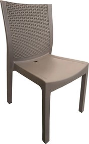 Sedia da Giardino in Rattan Bauer Panarea Tortora...