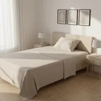 Completo letto 1 piazza e mezza melange beige