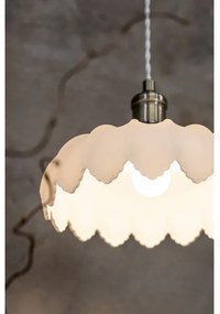 Markslöjd 108857 - Lampadario a sospensione con filo KURAGE 1xE27/40W/230V ottone/bianco