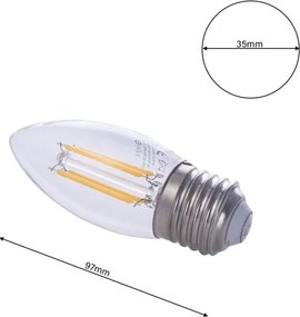 Lampadina LED FILAMENT E27/4W/230V 2700K