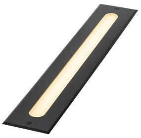 Faretto da terra moderno nero 50 cm con LED IP65 - Eline