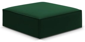 Poggiapiedi verde scuro con rivestimento in velluto Vanda – Mazzini Sofas