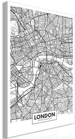 Quadro Map of London (1 Part) Vertical