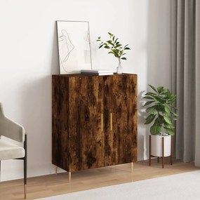 Credenza rovere fumo 69,5x34x90 cm in legno multistrato