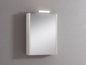 Pensile con luce Akira cemento chiaro L 51.5 x H 70 x P 15.5 cm