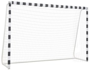 Porta Da Calcio 300x200x90 Cm İn Metallo Bianco E Nero /