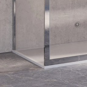 Box doccia 160x90 vetro 8mm telaio in acciaio KI4000S - KAMALU