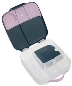 Box porta merenda grande – indaco/rosa