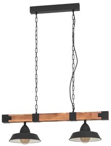 Eglo 44085 - Lampadario a catena OLDBURY 2xE27/60W/230V
