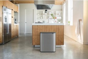 Bidone in acciaio touch in argento opaco 60 l Bo Touch Bin - Brabantia