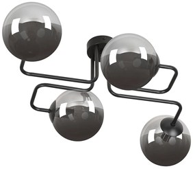 Lampadario da Soffitto BRENDI 4 in acciaio e vetro 4xE14