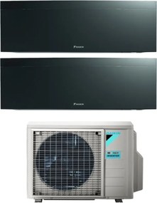 Daikin - Climatizzatore Condizionatore Bluevolution Dual Split Inverter serie emura black iii 9+12 con 2MXM68N R-32 Wi-Fi Integrato 9000+12000 Colore