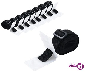 vidaXL Cinghie di Fissaggio Universali per Coperture Piscina 8 pz 1,8m