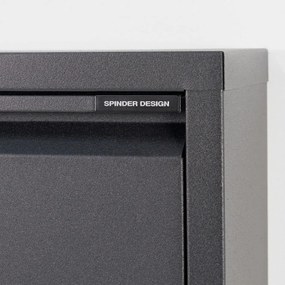 Scarpiera nera in metallo Billy - Spinder Design